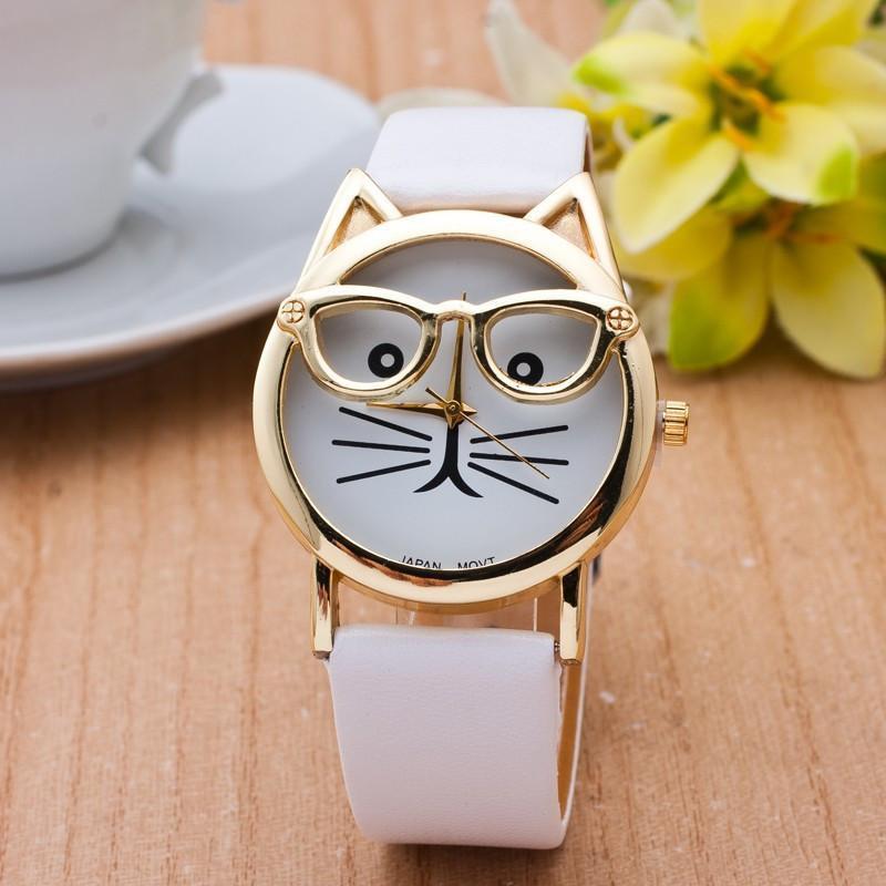 2020 Fashion Gold Plated Cat Watch for Women (with 10 variations)