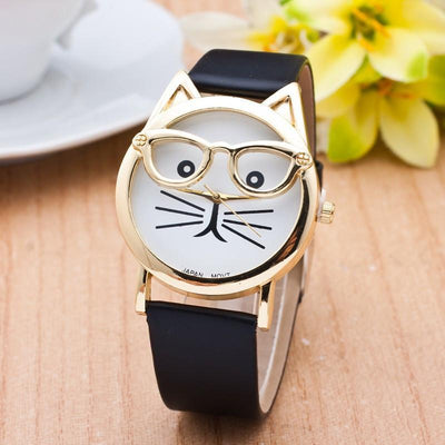 2020 Fashion Gold Plated Cat Watch for Women (with 10 variations)