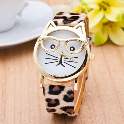 2020 Fashion Gold Plated Cat Watch for Women (with 10 variations)