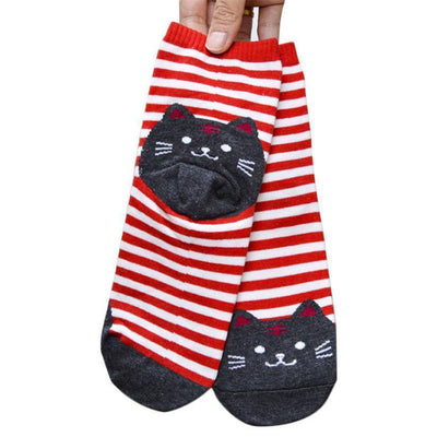 Adorable Cartoon Cat Socks