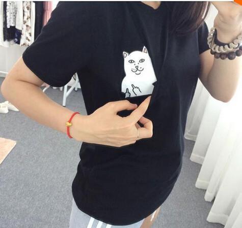 Super Funny Middle Finger Cat Shirt for Women - Holiday Sale!