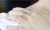 Prefect Miniature Crystal Blue Eyes Cat Ring