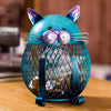 American Blue Cat Shaped Coin Bank