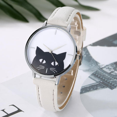 Perfectly Build New Luxury Leather Cat Watch