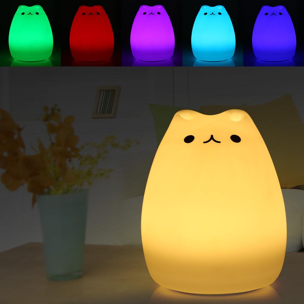 Attractive Color Changing Cat Lamp
