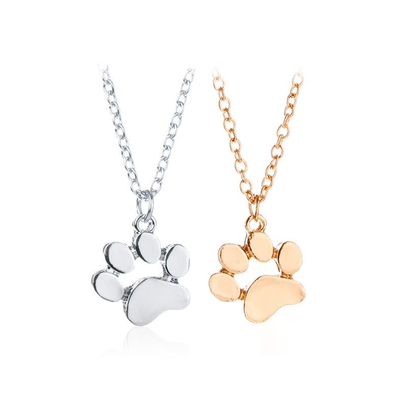 Hot Gold Color Chokers Necklace Paw Logo