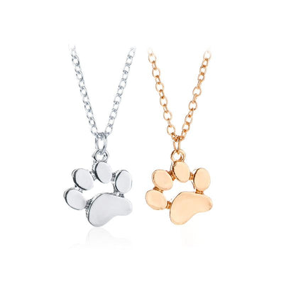 Hot Gold Color Chokers Necklace Paw Logo