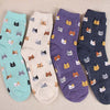 Super Cute Cartoon Cat lovely Socks (5 Colors)