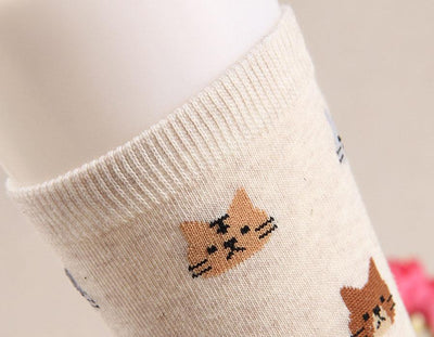 Super Cute Cartoon Cat lovely Socks (5 Colors)