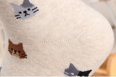 Super Cute Cartoon Cat lovely Socks (5 Colors)