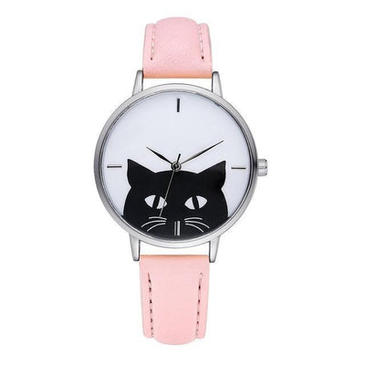 Perfectly Build New Luxury Leather Cat Watch