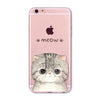 SUPER ADORABLE CAT CLEAR IPHONE CASE