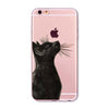 SUPER ADORABLE CAT CLEAR IPHONE CASE