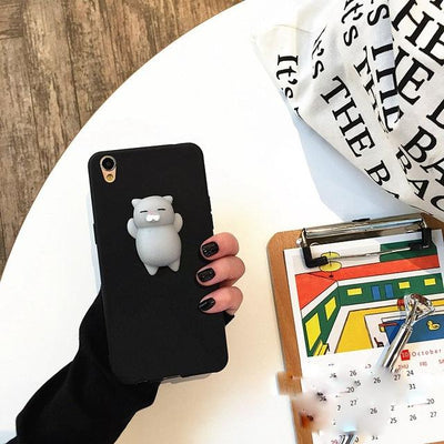 Prefect Match Mini Squishy Cat iPhone Silicon Case