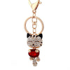 American Cat Crystal Keychain