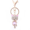 American Cat Crystal Keychain