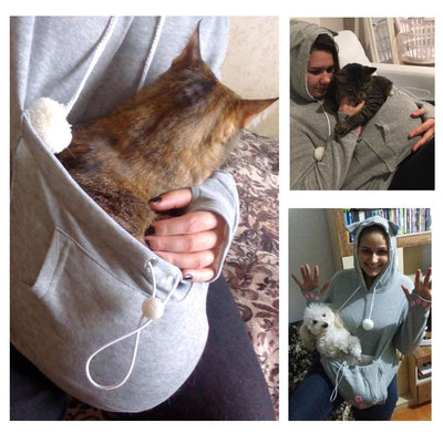 HELLO CAT CARRY ME EVERYWHERE HOODIE