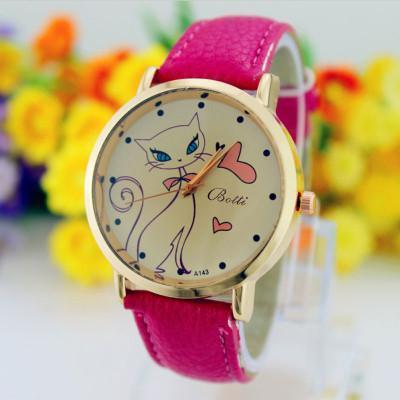 Cute And Elegant Look Cat Love Watch (6 Colors)